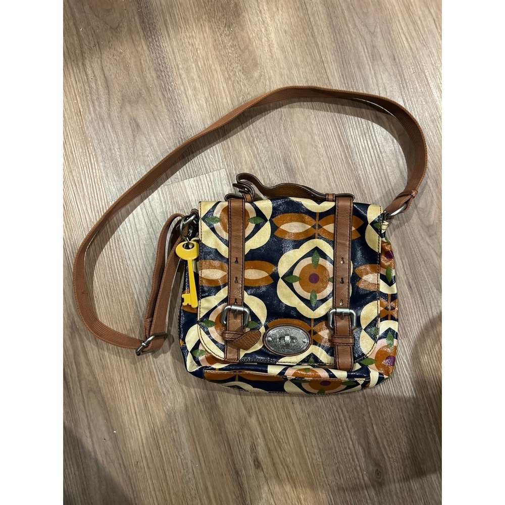 FOSSIL Messenger Flower Handbag Multicolor